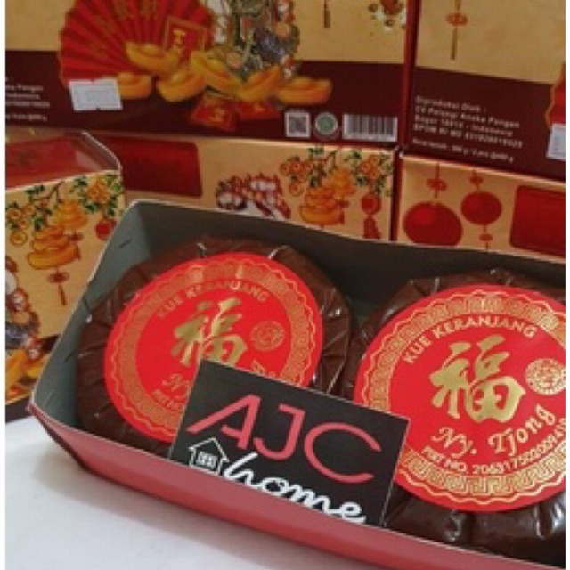 

KUE KERANJANG NY TJONG | NIAN GAO DODOL IMLEK ISI 2 @450gr DENGAN BOX