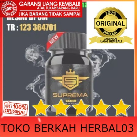 100% ASLI Obat Kuat Herbal Suprema Asli Resmi BPOM Penambah Stamina dan Libido