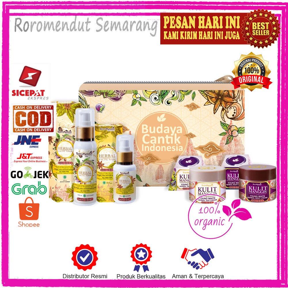 PEMUTIH WAJAH PABRIK RORO MENDUT PAKET PREMIUM CREAM KULIT MANGGIS RORO MENDUT / ANTI AGING SKINCARE