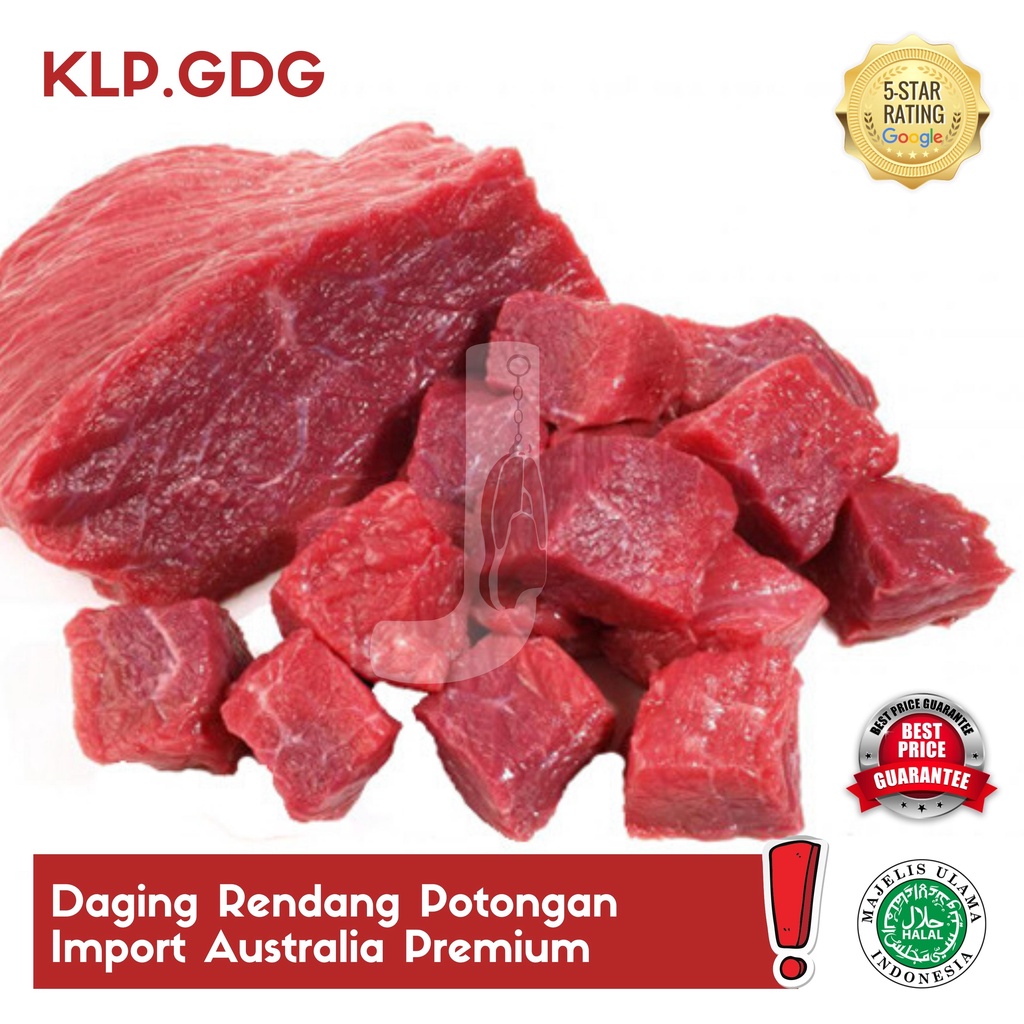 Jual Daging Rendang Potongan Import Australia Kualitas Premium Klp Gading Shopee Indonesia