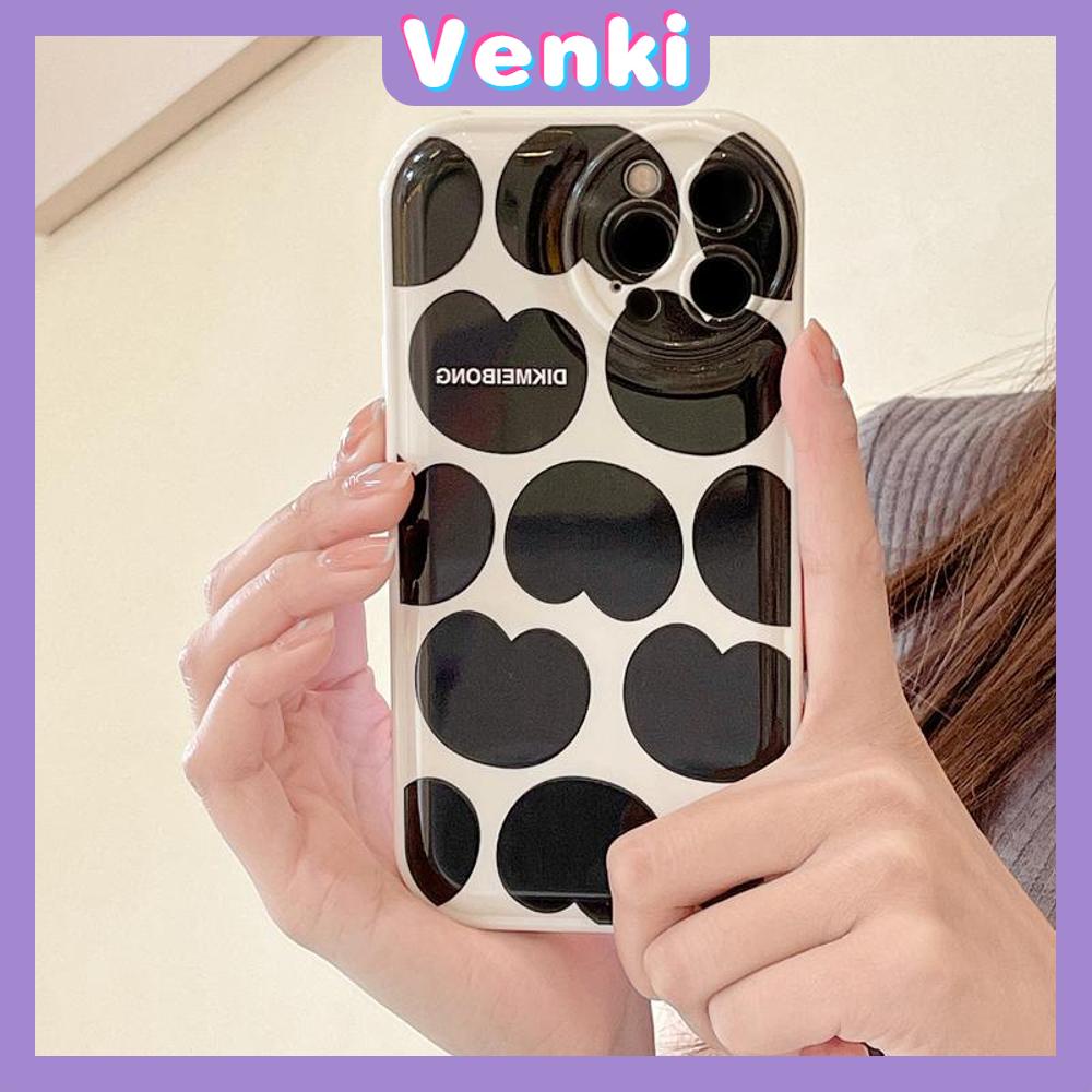 iPhone Case Silicone Soft Case Airbag Shockproof Protection Camera Black Heart Simple Compatible For iPhone 11 Pro Max 13 Pro Max 12 Pro Max 7Plus xr XS Max