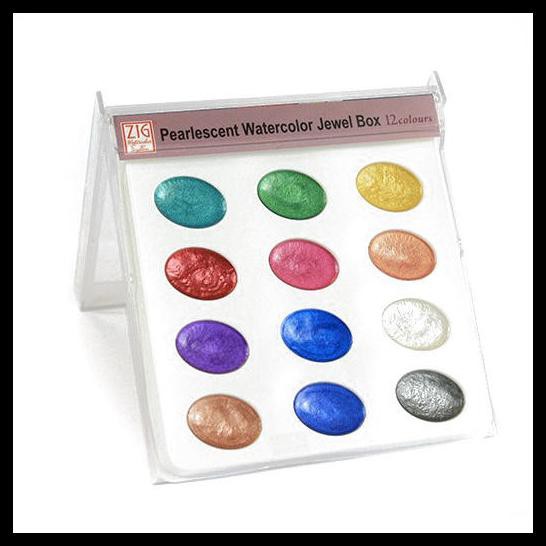 

Kuretake Zig Pearlescent Watercolor Jewel Box - 12 Pmb307