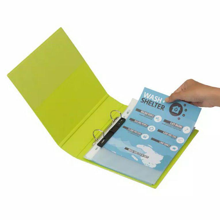 

(N-OGO (㊚ Bantex PP Pocket Sheet Protector Size A5 20 Lubang 10 Lembar ||super keren