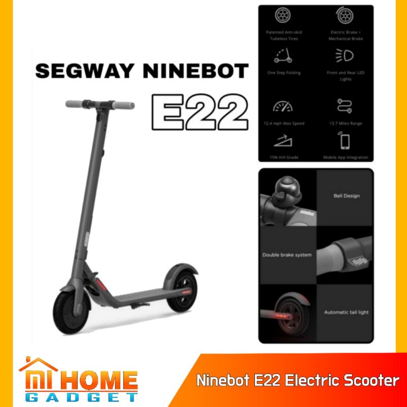 NINEBOT SEGWAY E22 22KM E25A 25KM ELECTRIC SCOOTER