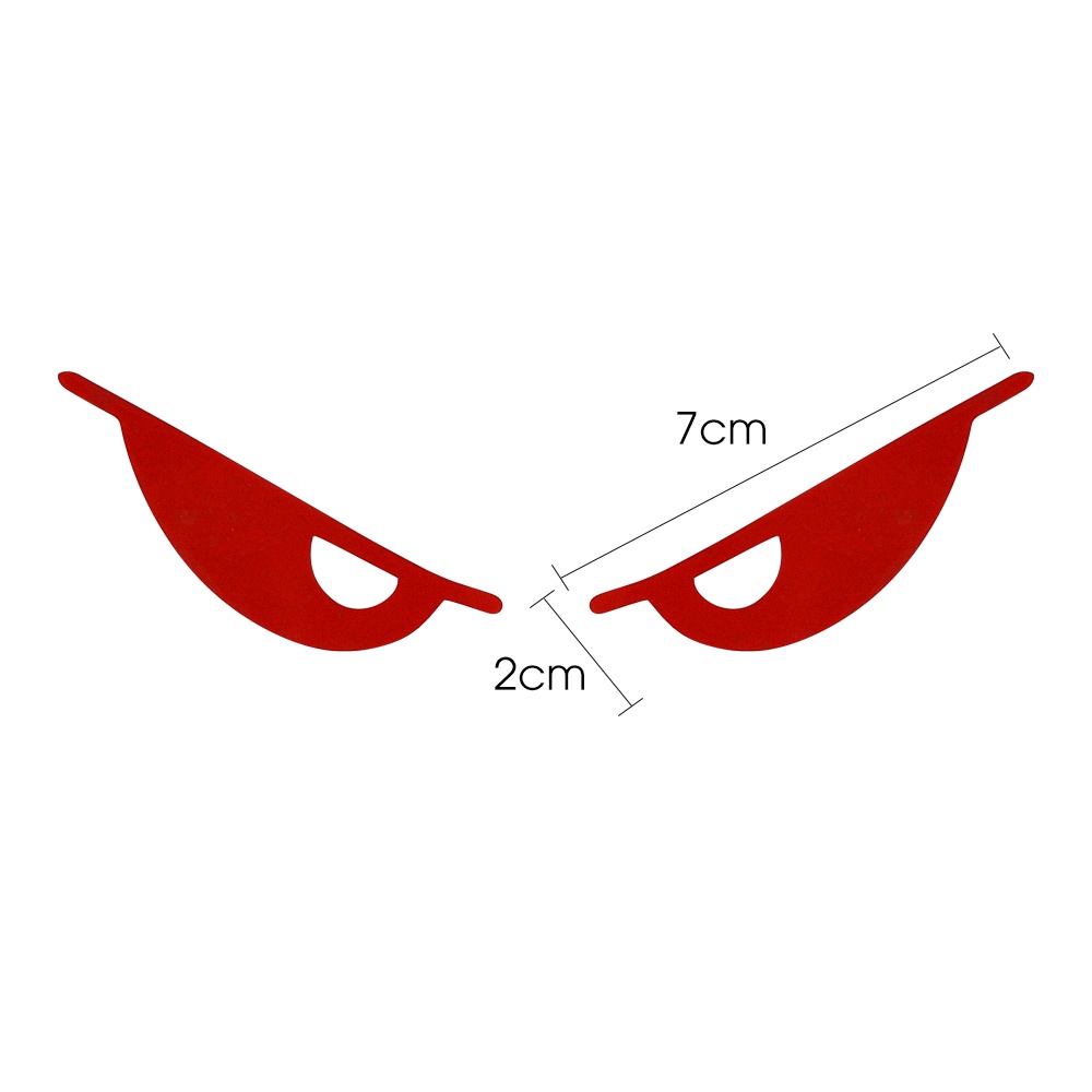 Stiker Reflektif Motif Mata Lucu Untuk Dekorasi Mobil / Motor