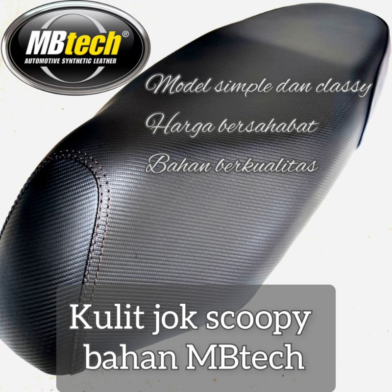 kulit jok scoopy bahan MBtech kulit jok scoopy kulit jok motor honda jok scoopy cover jok scoopy