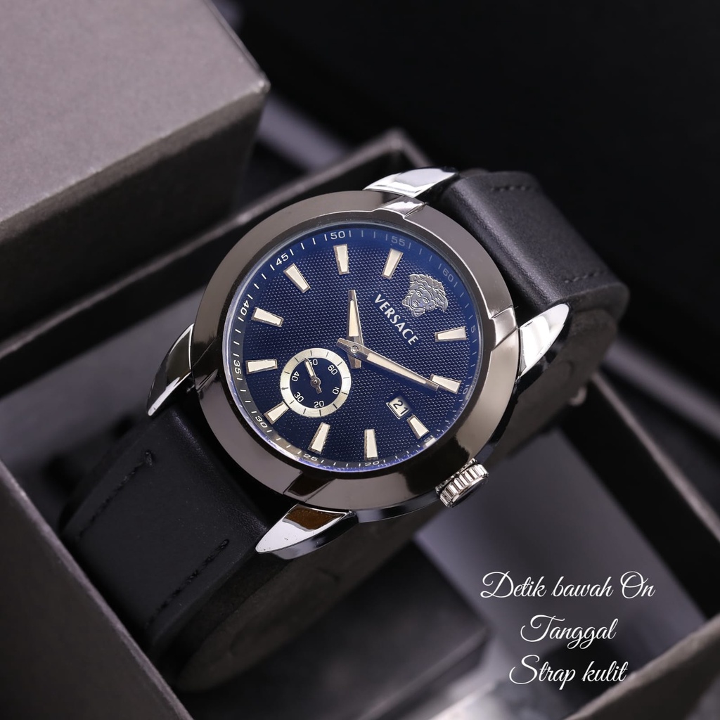 PRODUK BARU  Jam Tangan Pria Tanggal Detik Bawah VERSACE751L