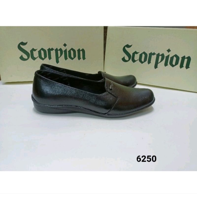 Sepatu Kulit Wanita Scorpion 6097 - Sepatu Heels Kulit - Pantofel Kulit