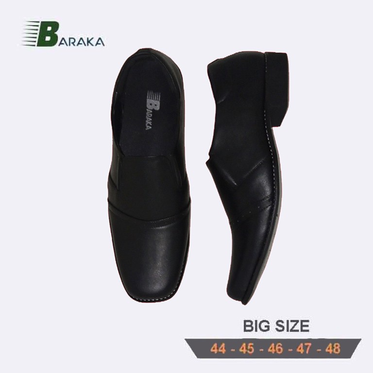 sepatu pria pantofel tanpa tali BIG SIZE 44-48 sepatu ukuran jumbo-besar-gede / sepatu kerja kantor