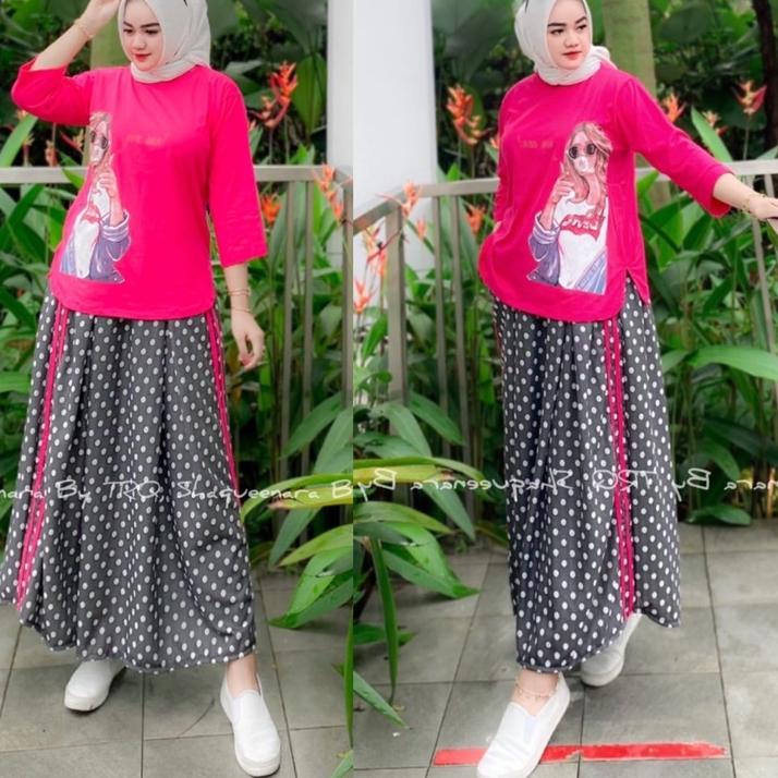 Hot Sell.. set rok shaqueenara by trq/set rok shaqueenara/setelan rok shaqueenara/set rok new oz/ se