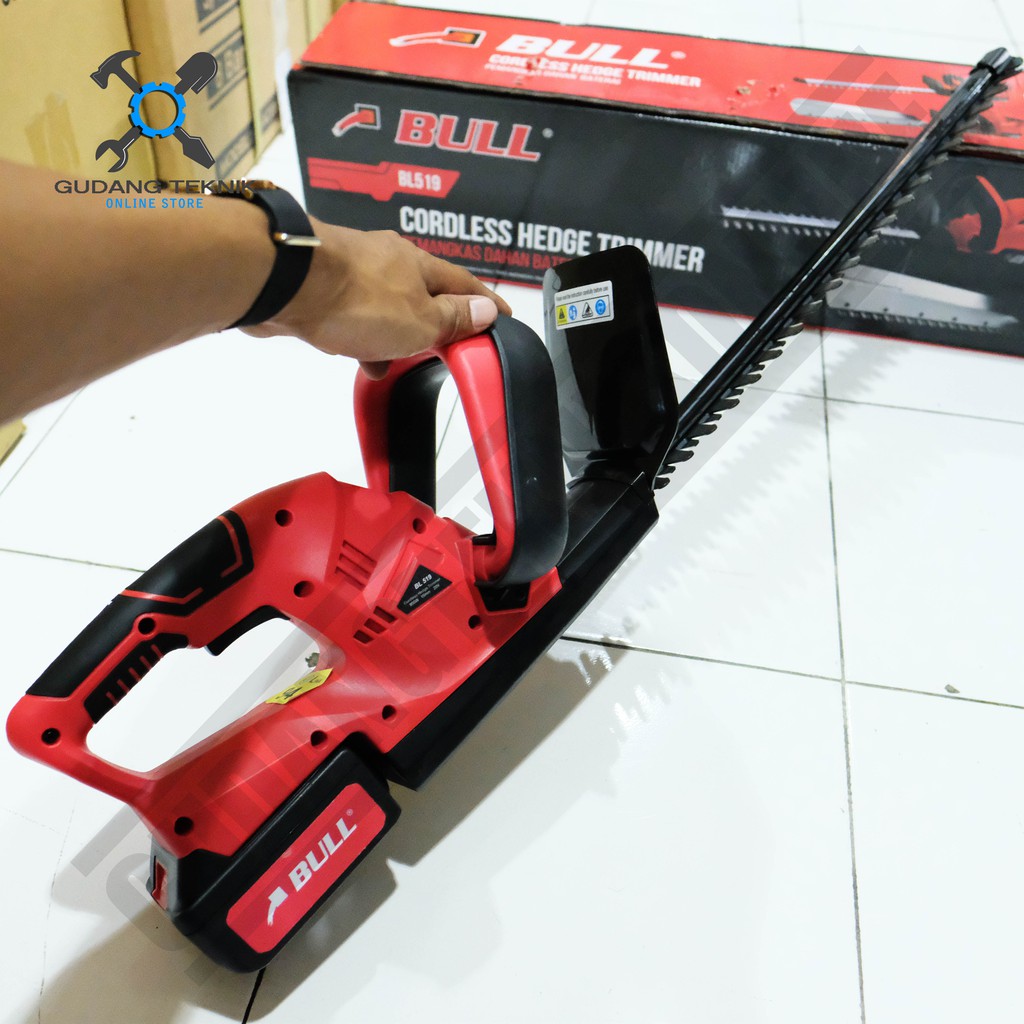 BULL BL519 TYPE A / Mesin Potong Pemotong Dahan Baterai  21V - Cordless Hedge Trimmer Bull BL 519 21V