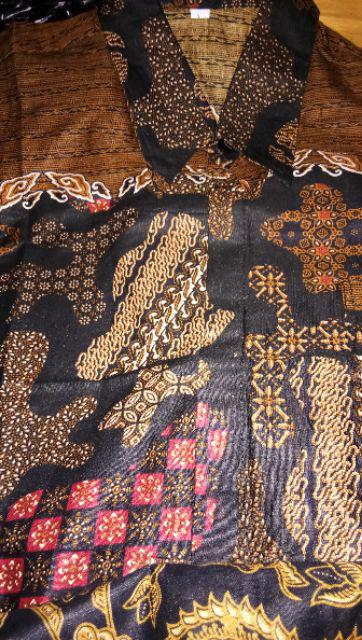 Kemeja Batik Pria Lengan Pendek M L Xl Xxl Seragam Batik
