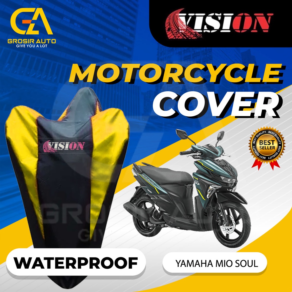 Sarung Motor MIO Antiair Vision / Cover Selimut Penutup Sarung Mantel Motor Vision