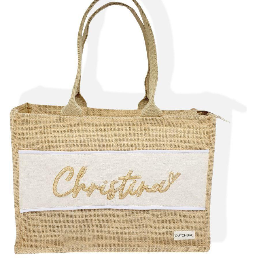 

ン Tas Goni Laminasi / Tas Burlap Laminasi / Jute Bag - BORDIR ON KANVAS Best