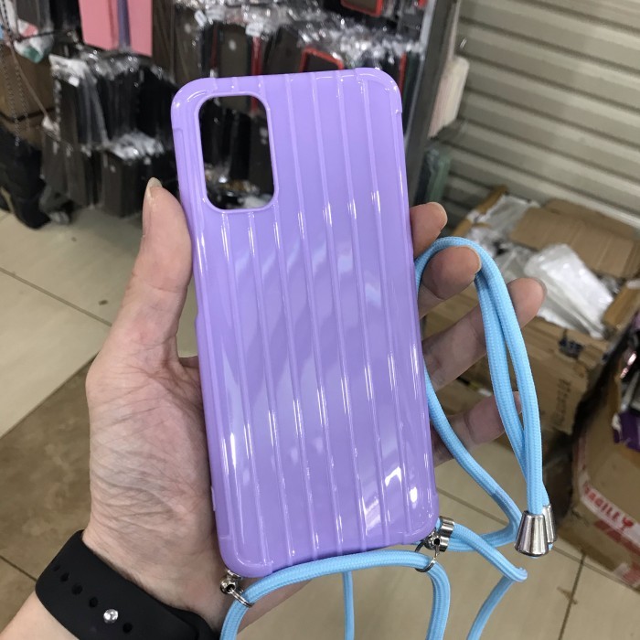 OPPO A53/A33 2020 SLING CASE WITH GANTUNGAN NEW BERWARNA SILIKONE