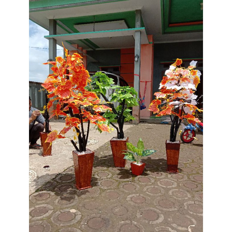bunga hias/bunga artificial/bungasudut/bunga plastik,daun anggur tinggi 1meter
