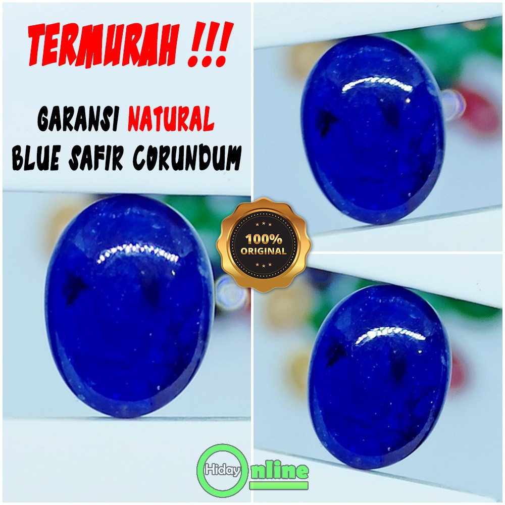 TERMURAH NATURAL BLUE SAFIR ASLI [GARANSI NATURAL]