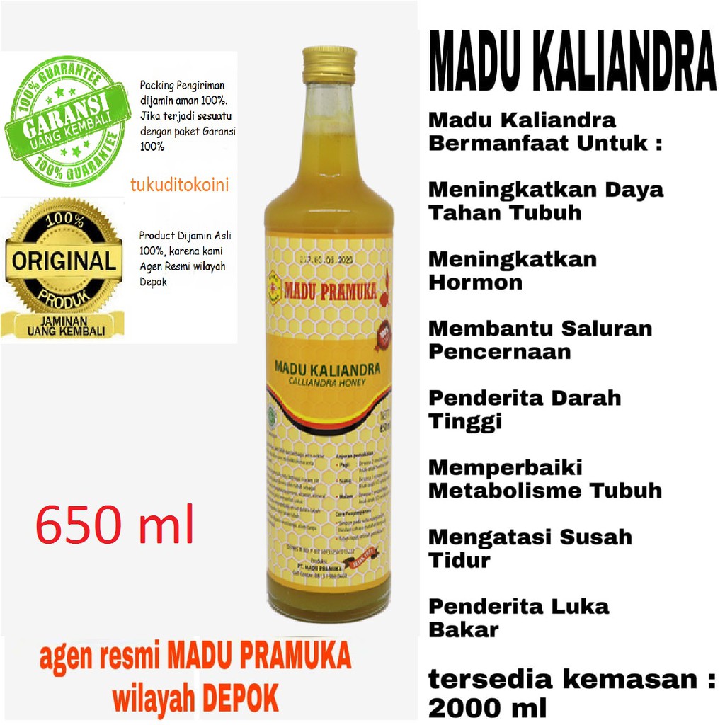 

Madu Pramuka MADU KALIANDRA 650 ML