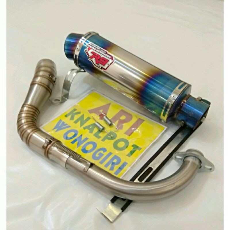 knalpot R9 Mugello metic Mio soul GT Beat Scoopy Genio Vario