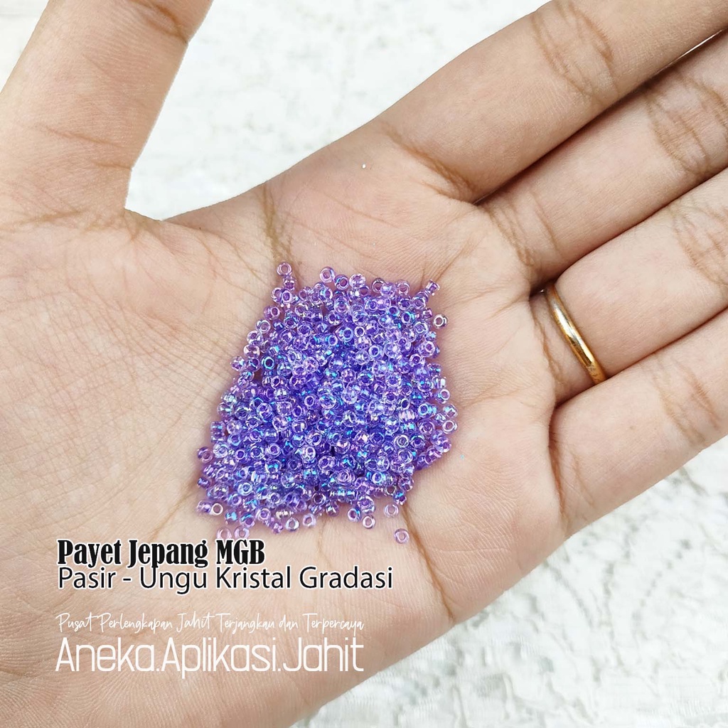 50 GRAM PAYET JEPANG MGB BAMBU PASIR 311 UNGU KRISTAL GRADASI