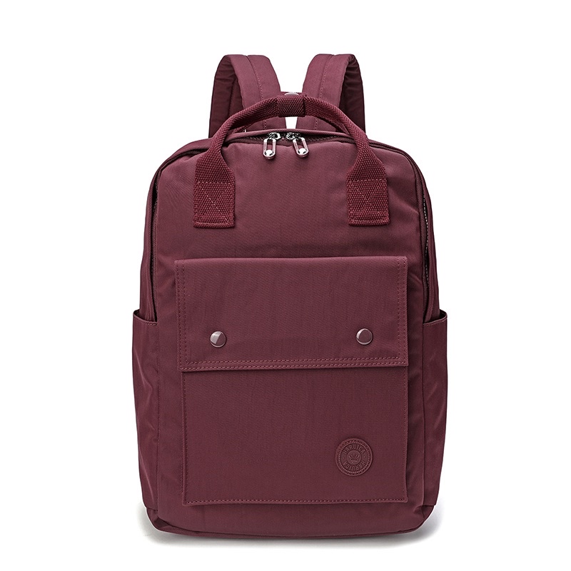 HARUICA BAG 80111 - tas sekolah ransel - tas laptop - tas ransel - ransel - backpack - tas ransel wanita - tas sekolah ransel-Wine Red