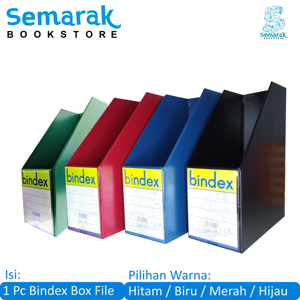 

Bindex 1034B Box File Jumbo - Hitam / Biru / Merah / Hijau