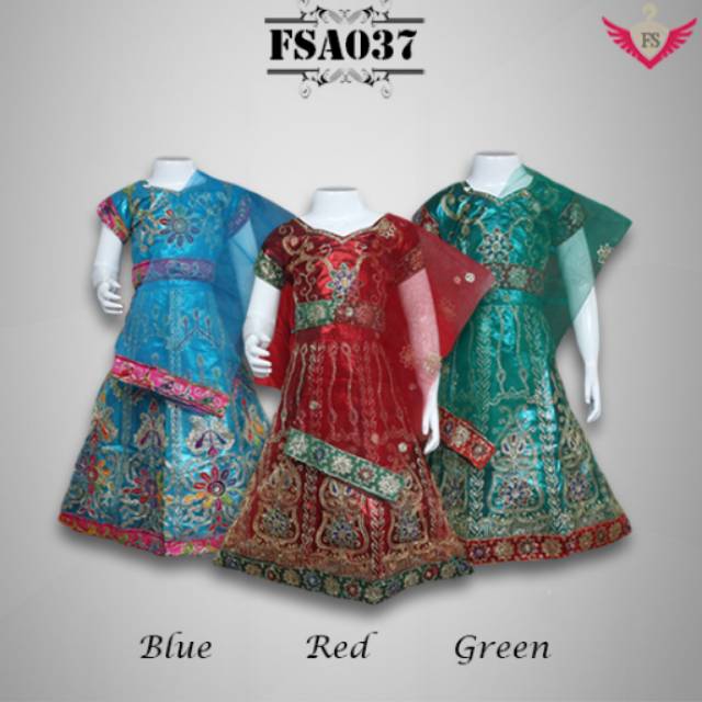 Gaun Pesta India Anak Devina