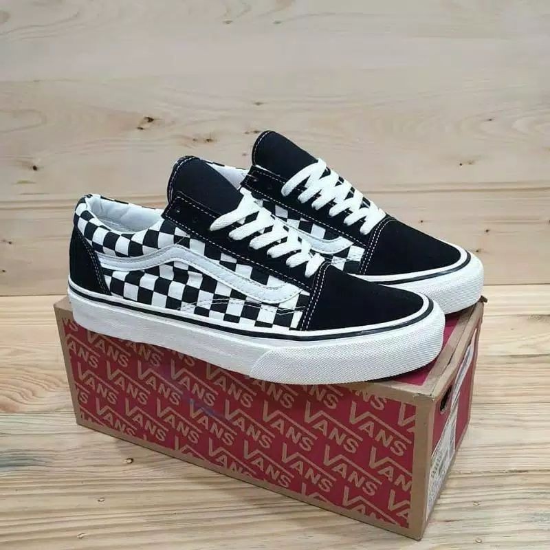 SEPATU KASUAL OLDSKOOL CHEKERBOARD 100% PREMIUM MADE IN CHINA WAFFLE IFC