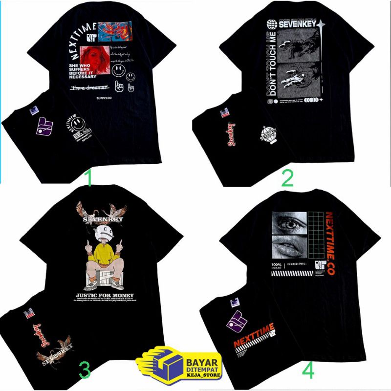 KAOS DISTRO/NEXTIME/ SEVENKEY TERBARU
