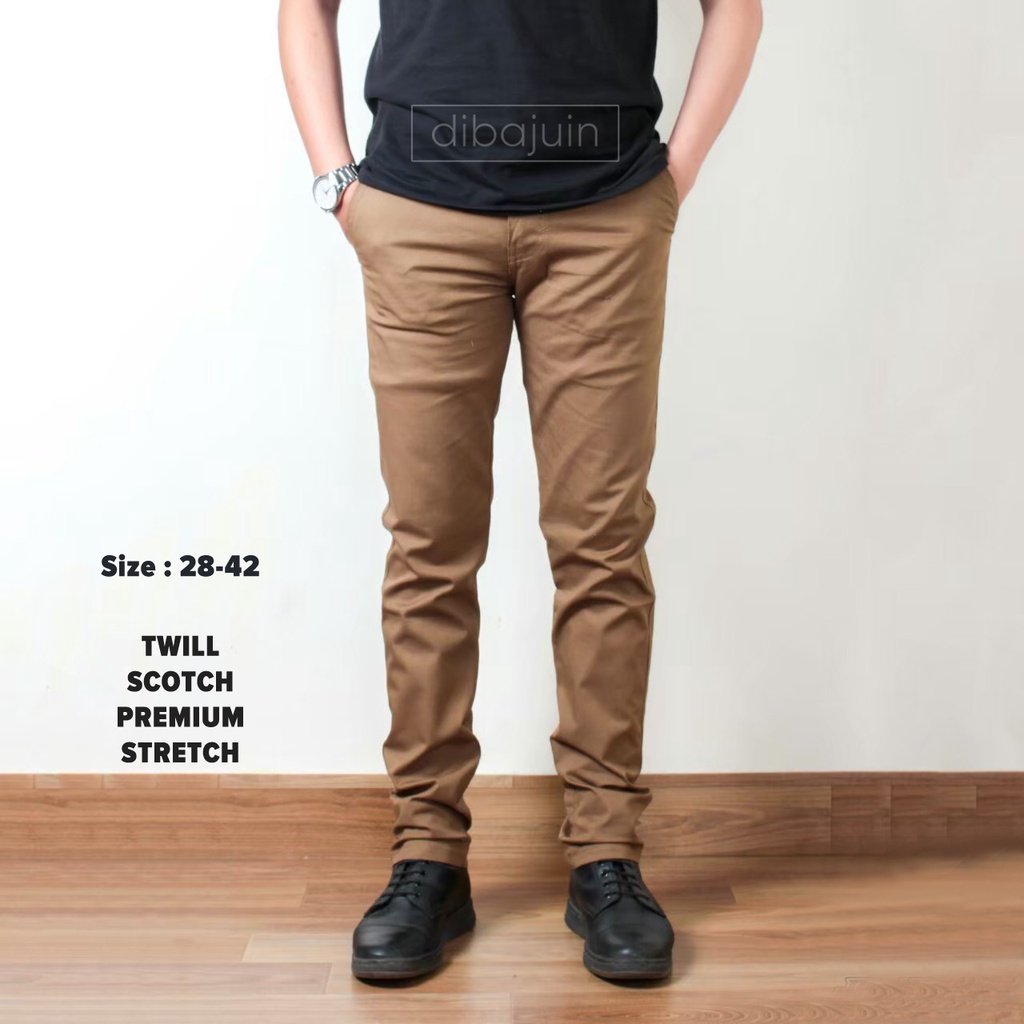 Celana Chino Chinos Panjang Slim Fit Pria ORIGINAL PREMIUM