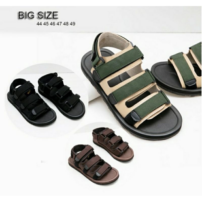 Sandal Gunung Super Big Size Shoes 44-45-46-47-48-49 Gladiator Sendal Traveling Jumbo Besar Best Seller, 44