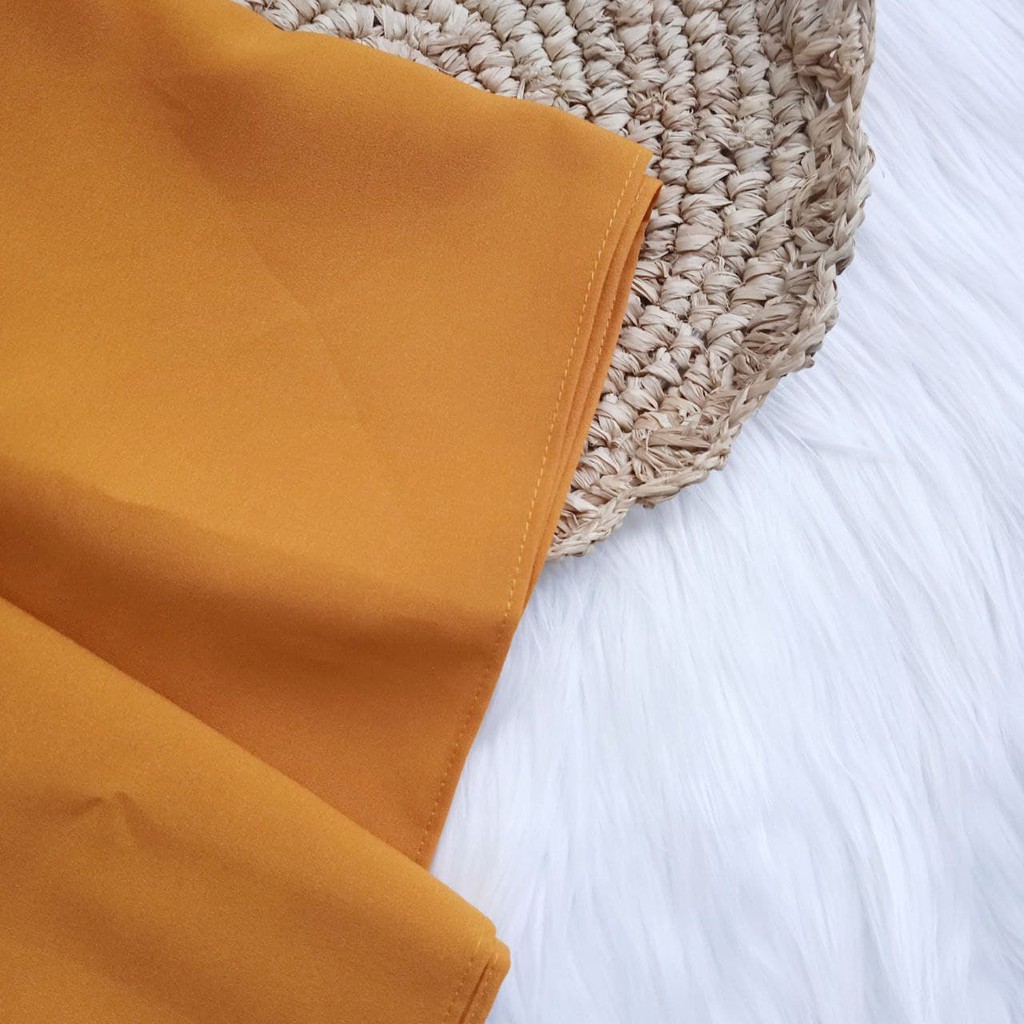 [PROMO] hijab pashmina sala osi BIG / pashmina instan / jilbab pasmina murah-L MUSTARD