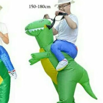 KOSTUM DINO DEWASA COSPLAY PESTA DINOSAURUS KARAKTER BADUT LUCU INFLATABLE COSTUME MURAH