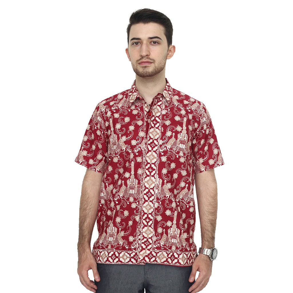 Model Baju Batik Asli Pria Cap Asli Jambi Berkualitas - Zallatra G5