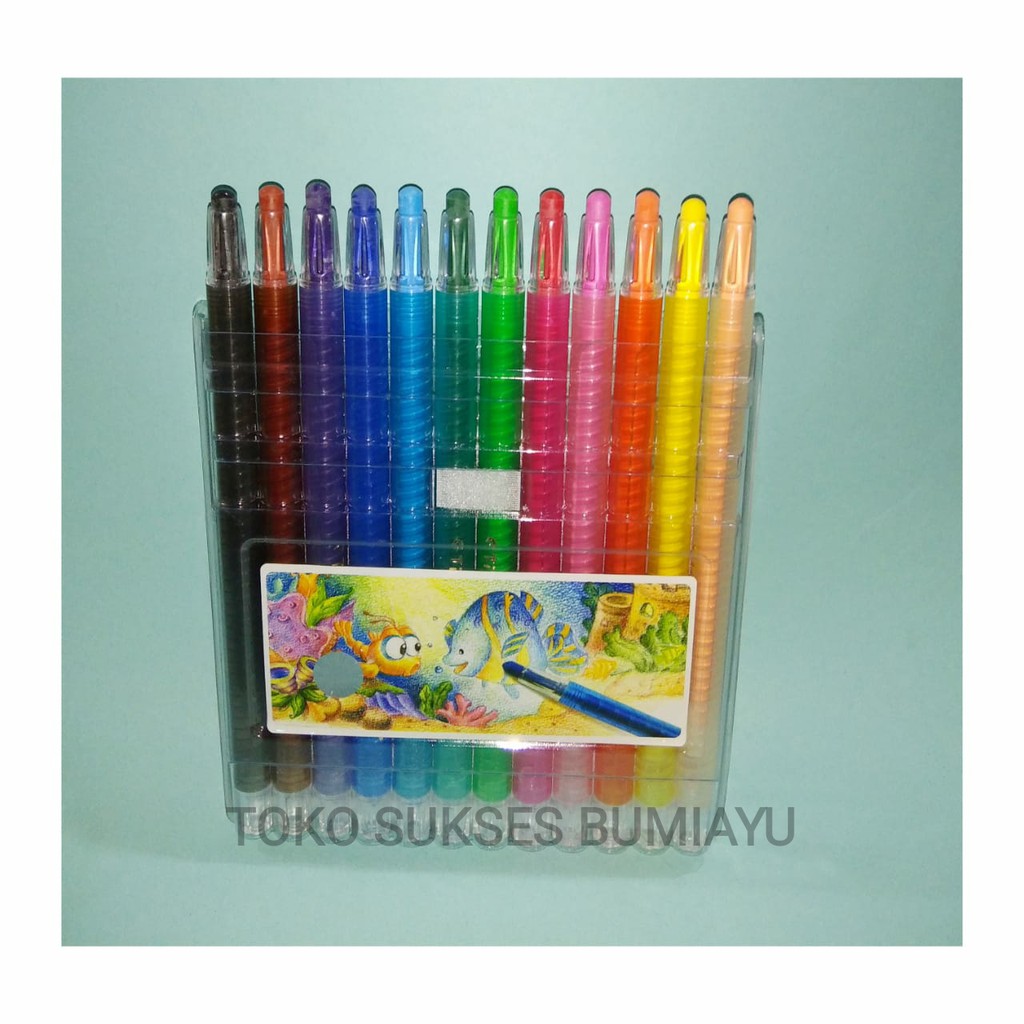 

Crayon TITI Putar Set Panjang Krayon Anak 12pcs Oil Pastel