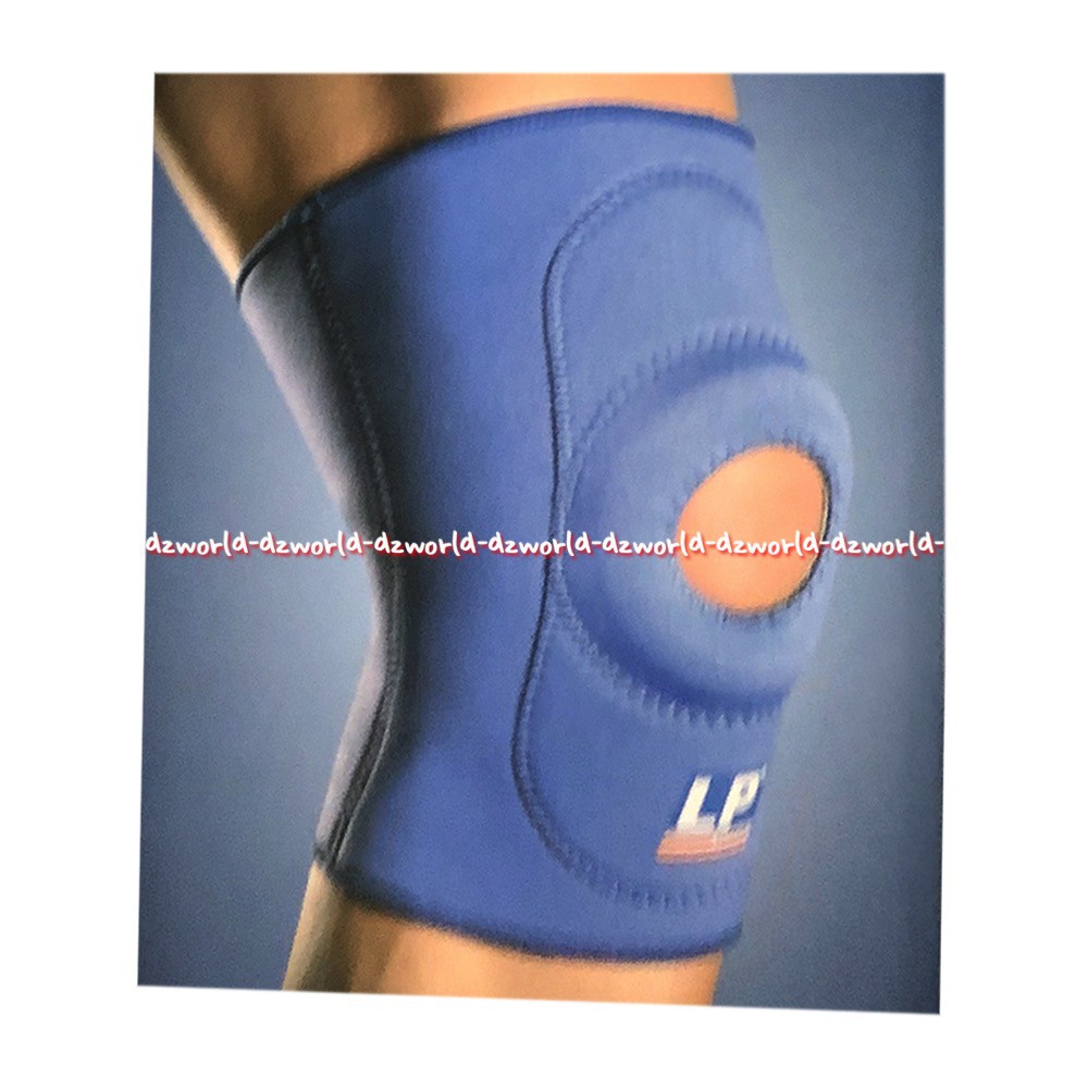 LP Support Standard Knee Support Open Patella Alat Deker Penyangga Lutut lpsupport Lp Suport Decker Lutut Model Lubang Tengah Warna Biru Patela