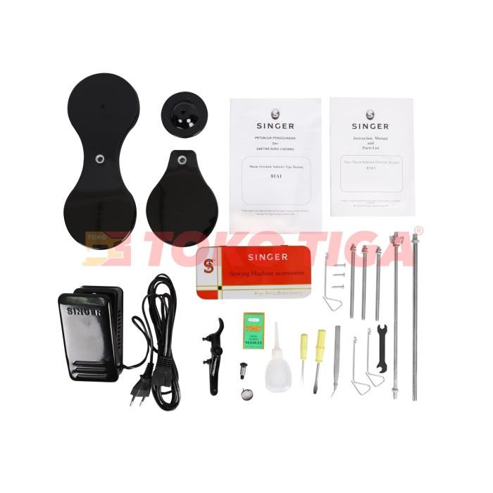 Nay Benang / Mesin Jahit Obras 3 Benang Singer 81A1 ( Full Set )