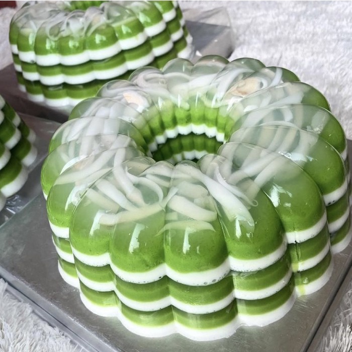 

Puding pandan kelapa