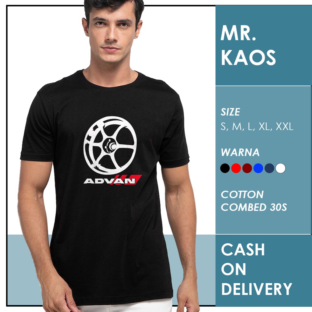  KAOS  T SHIRT ADVAN VELG RACING  KAOS  DISTRO MURAH KAOS  