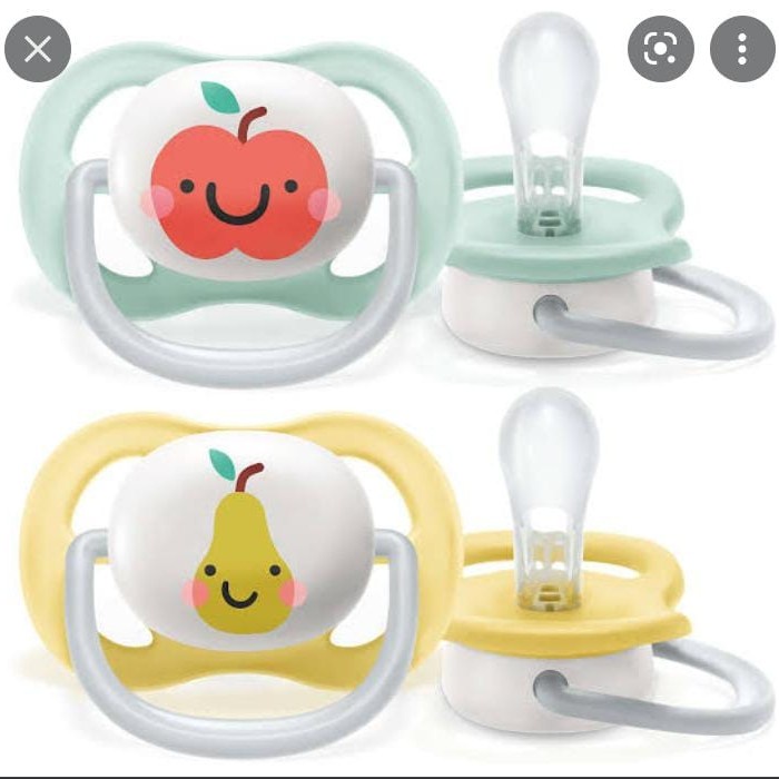 Empeng Philips Avent Ultra Air Happy 0-6m / 6-18m (isi 2pcs)