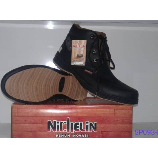Zamay97 Nichelin Sepatu Boots Kulit Premium