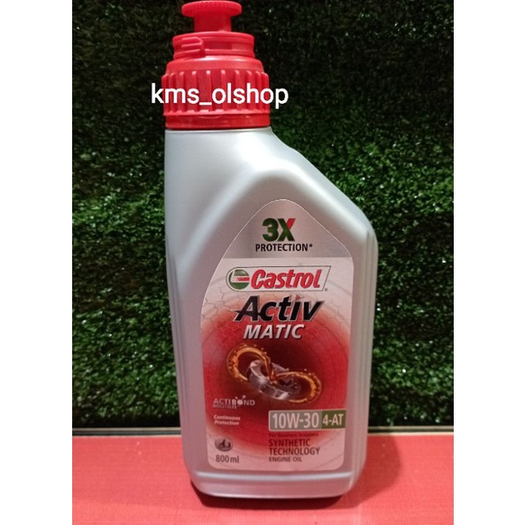 Oli Castrol Activ Matic 4-AT SAE 20W-40 dan 10W-30 800ml Oli Mesin Motor Matic 0,8 Liter (Asli)