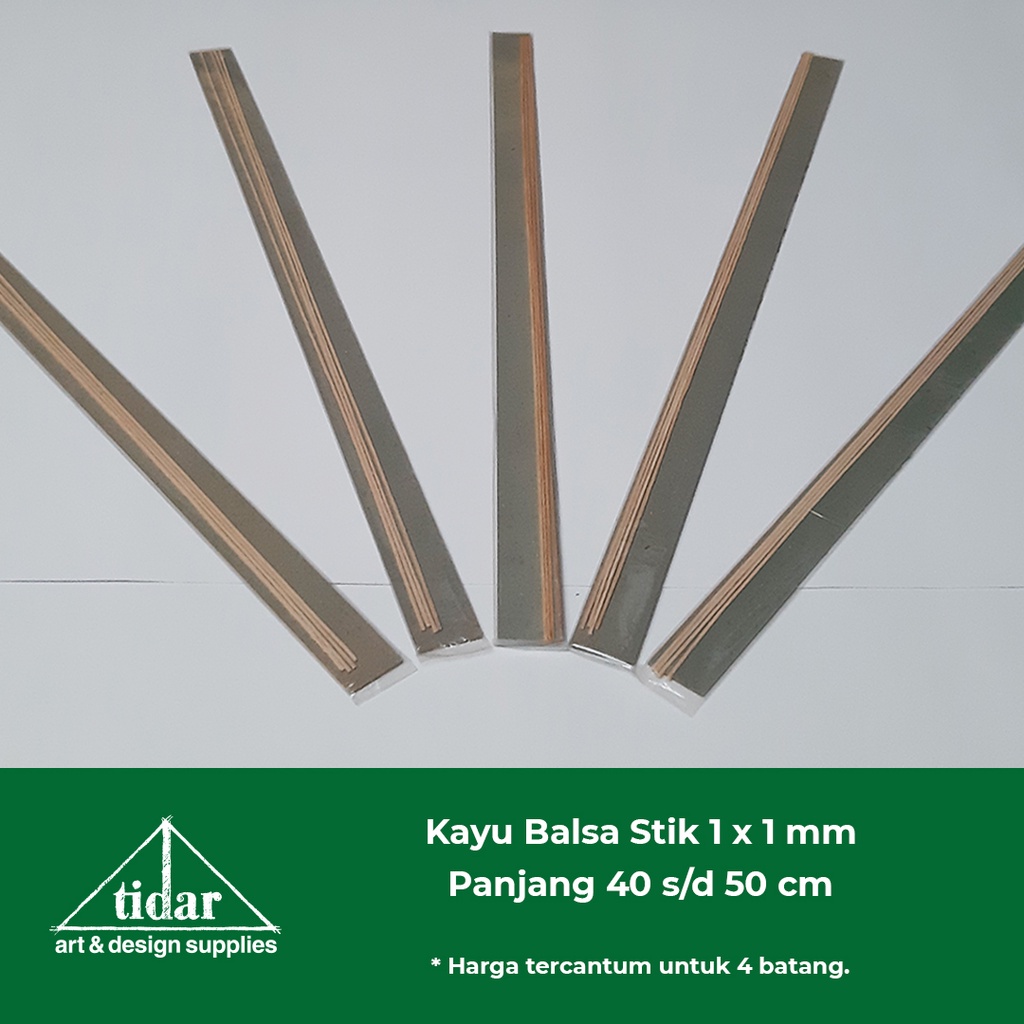 Kayu Balsa Stick 1mm / Balsa Stik / Kayubalsa