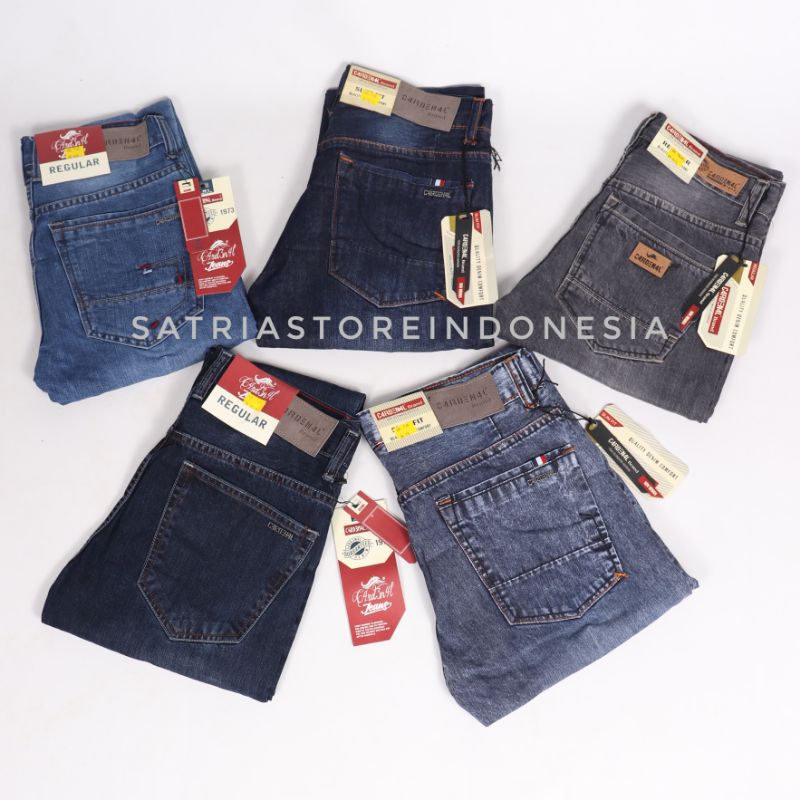 Celana jeans reguler pria