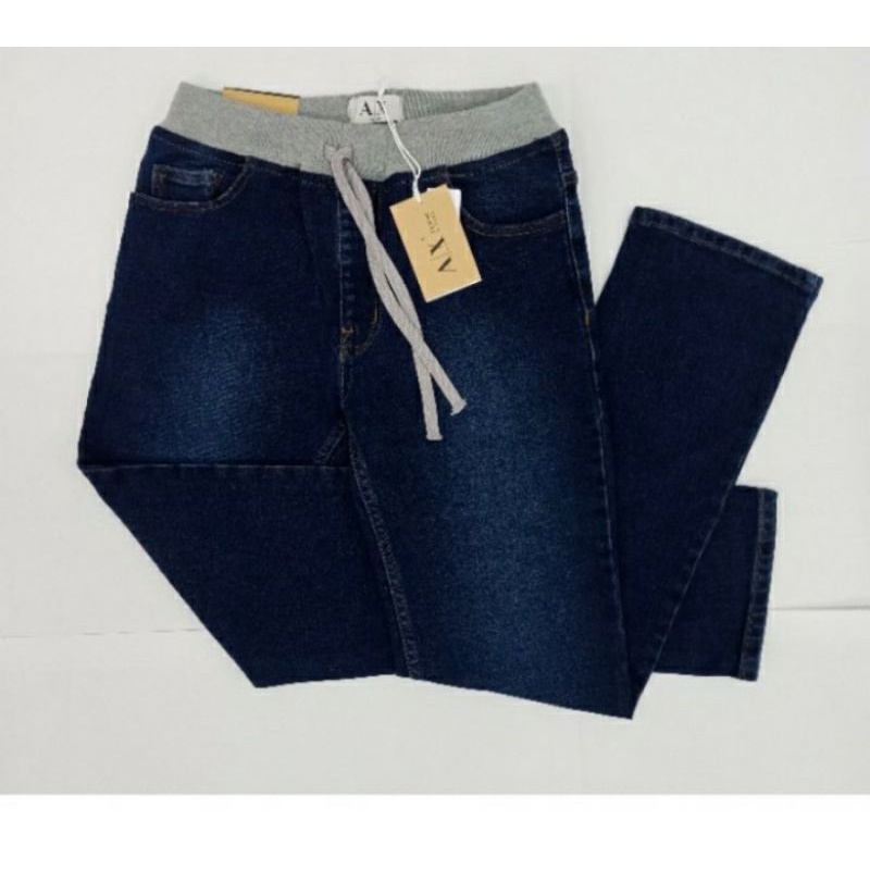 celana jeans karet Pria Ax house original