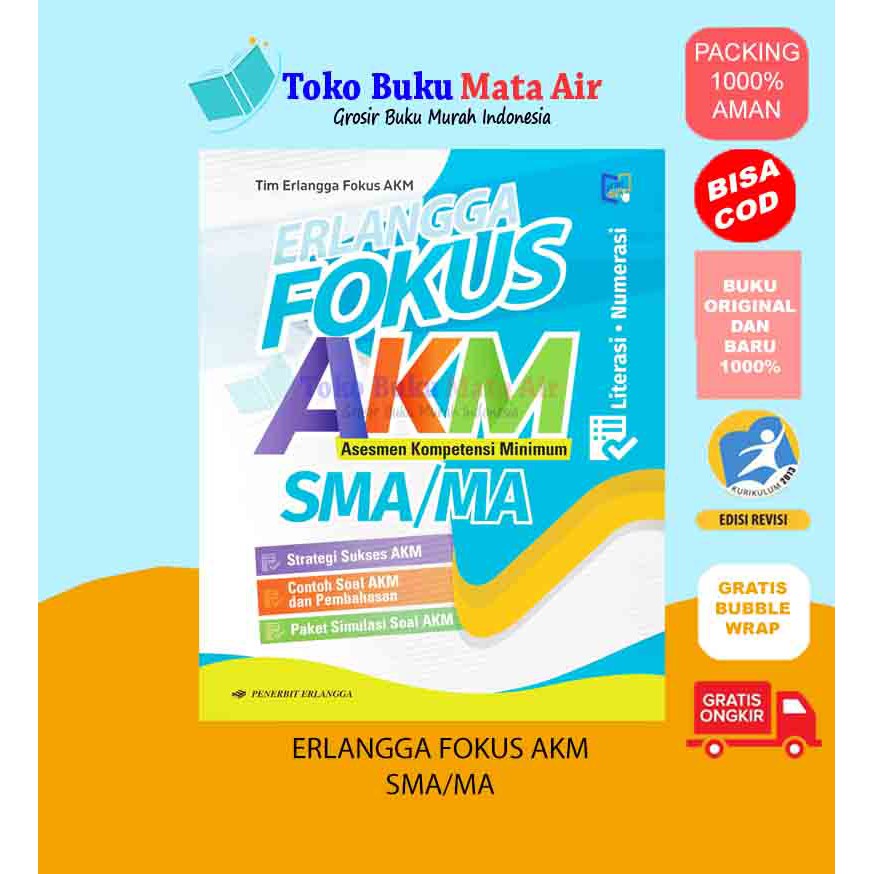 BEST SELLER ERLANGGA FOKUS AKM SMA/MA - TIM ERLANGGA FOKUS AKM