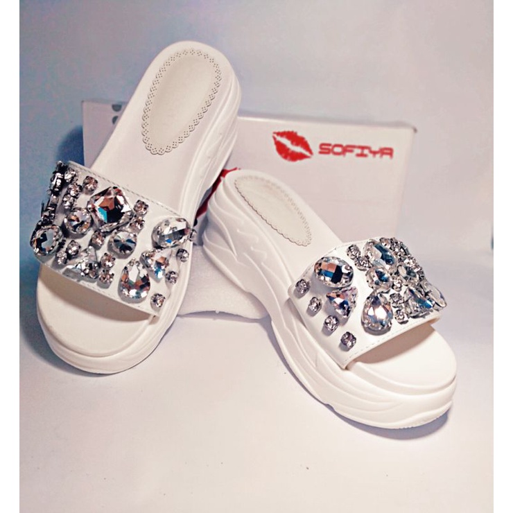 (COD)SANDAL WEDGES WANITA IMPORT SOFIYA 1925-2 MURAH