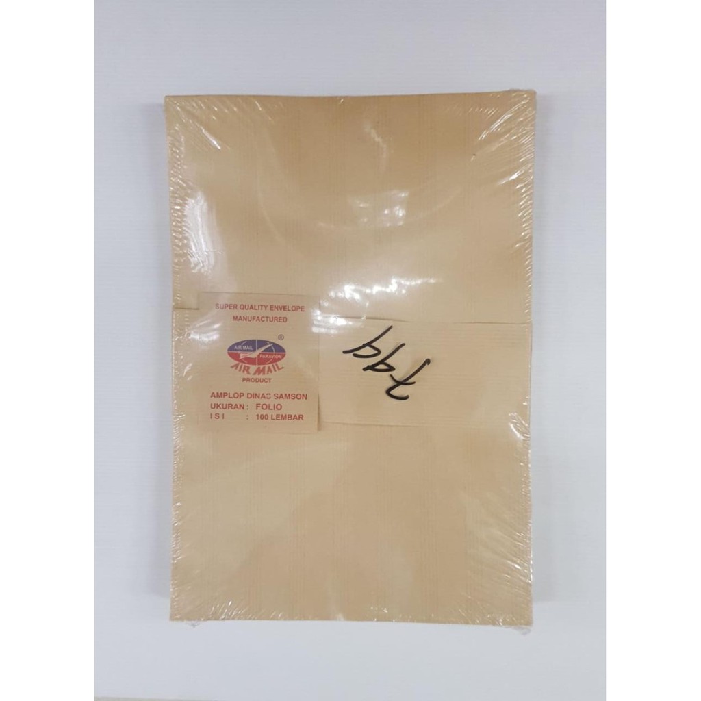 

AMPLOP AIRMAIL KRAFT FOLIO Q-1 (100pcs) TANPA LEM