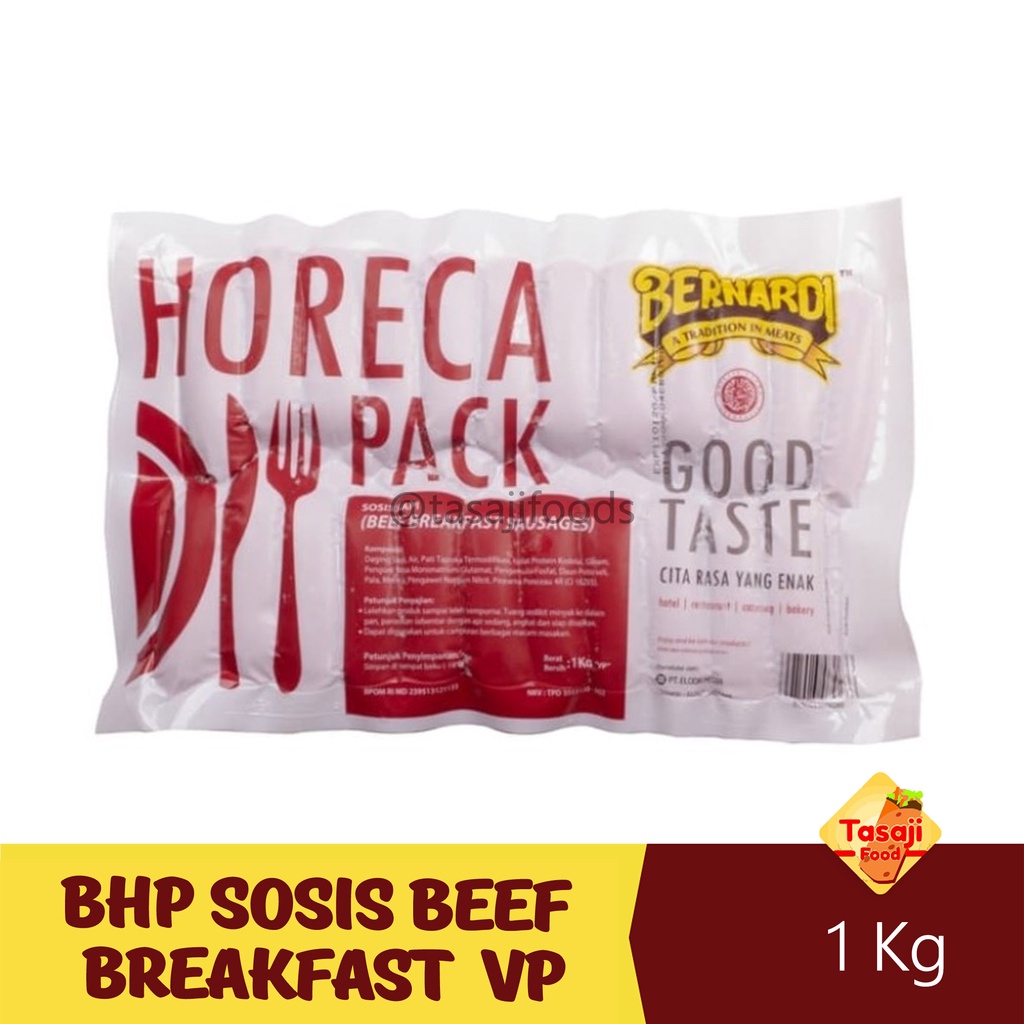 

BHP Sosis Beef Breakfast 1 kg ( VP ) - BERNARDI
