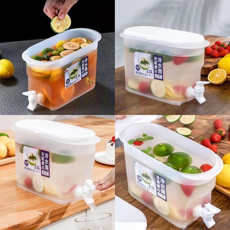 DISPENSER JUS PORTABLE MINUMAN KULKAS 3,5Litter